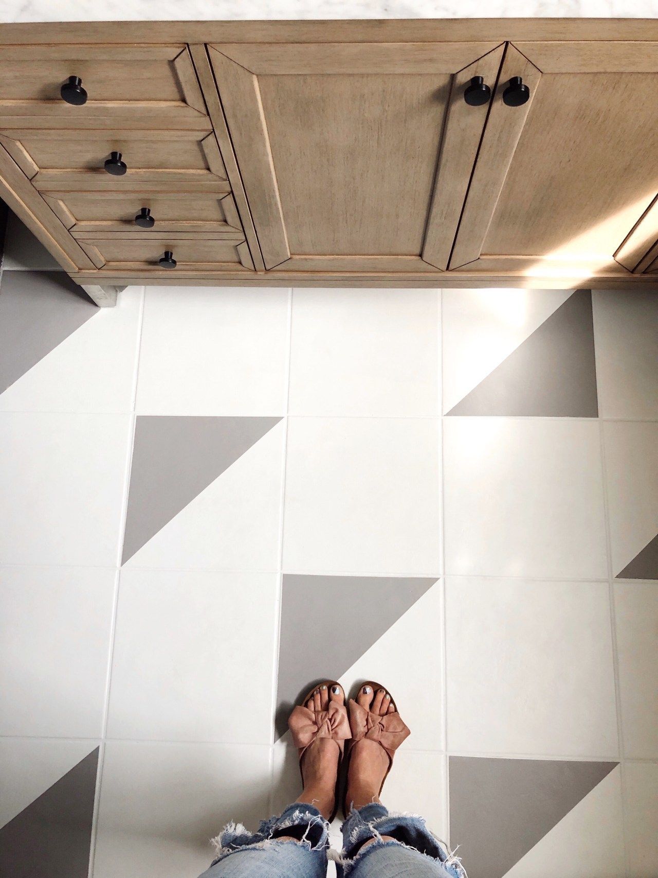 DIY Painted Bathroom Floors with Rust-Oleum – Kristin Dion Design -   19 diy Bathroom ikea ideas
