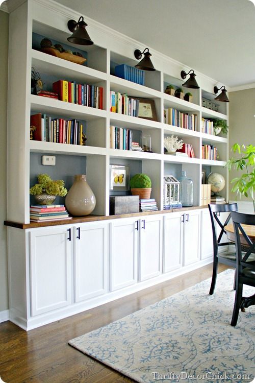 19 diy Bookshelf with cabinets ideas