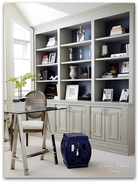 Our Basement Family Room's DIY Bookshelf Cabinet — Classy Glam Living -   19 diy Bookshelf with cabinets ideas