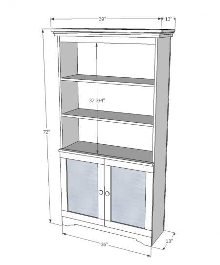 19 diy Bookshelf with cabinets ideas