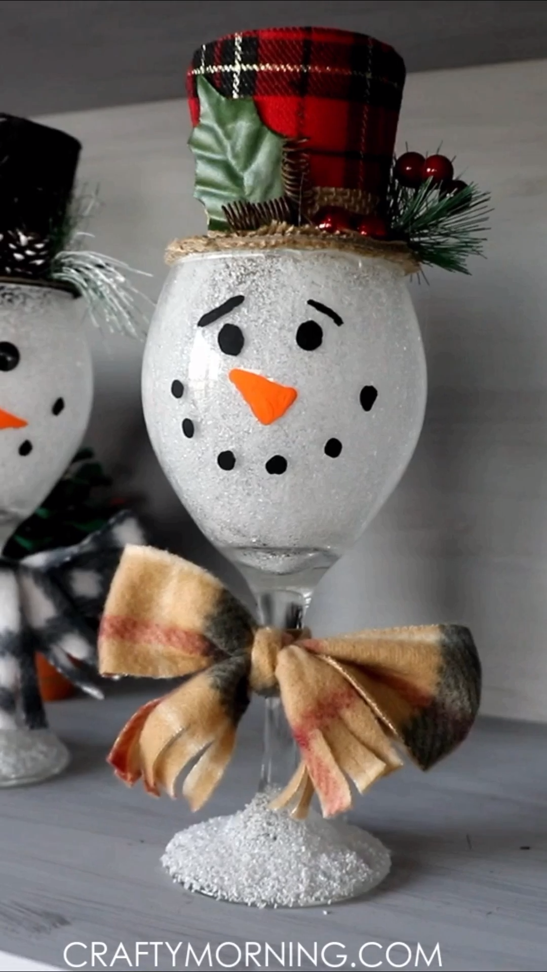 Wine Glass Snowmen -   19 diy Decorations noel ideas