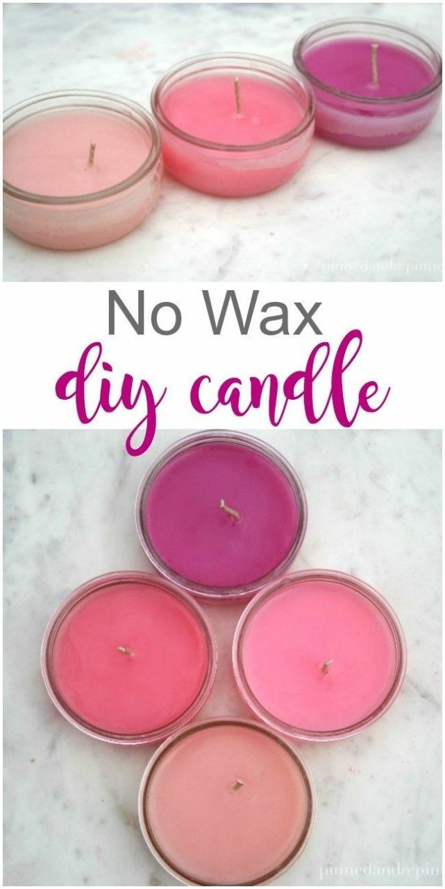 No Wax DIY Candle - Pinned and Repinned -   19 diy Easy candles ideas