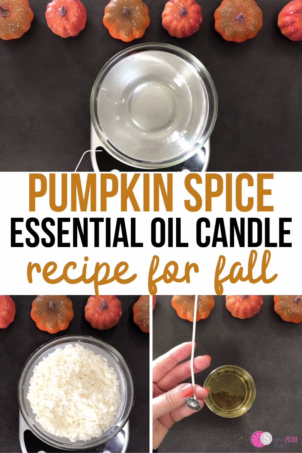 Pumpkin Spice Essential Oil Candle Recipe for FALL -   19 diy Easy candles ideas