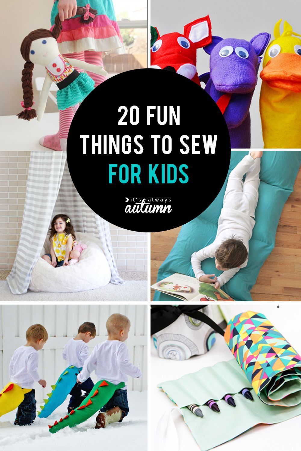 25 coolest things to sew for kids {DIY gift ideas!} - It's Always Autumn -   19 diy Gifts for children ideas
