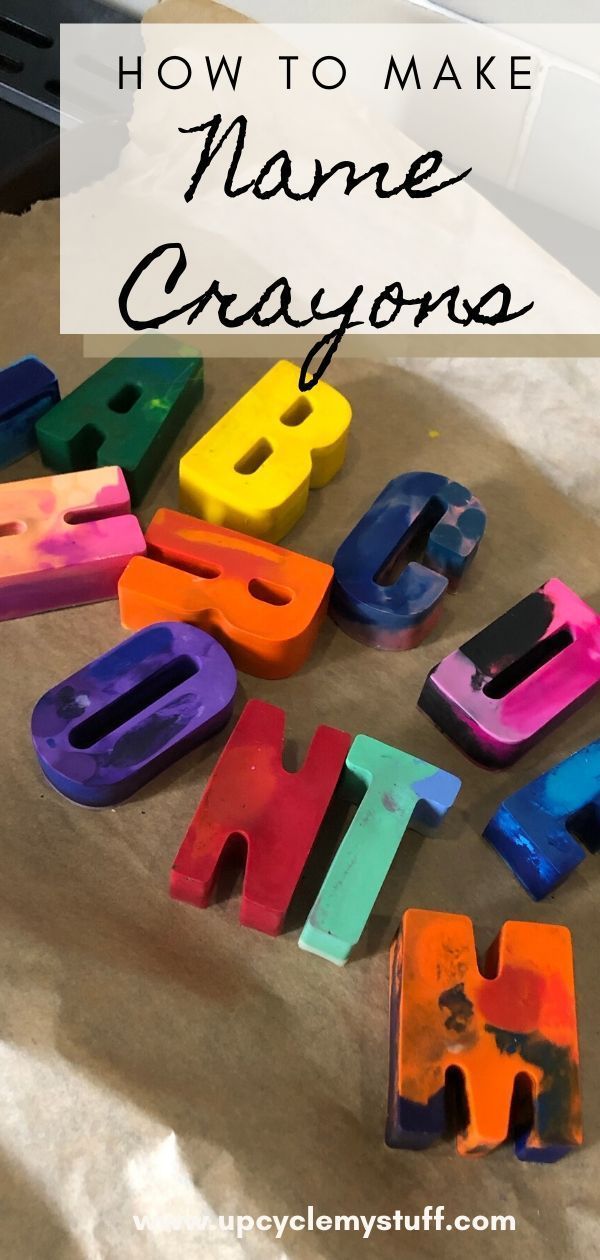 How to make Personalised Name Crayons  - Easy DIY -   19 diy Gifts for children ideas