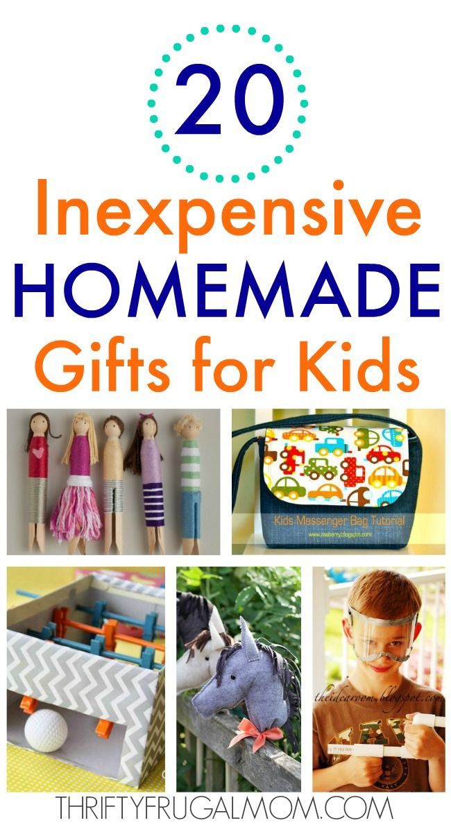 20 Inexpensive Homemade Gifts for Kids -   19 diy Gifts for children ideas