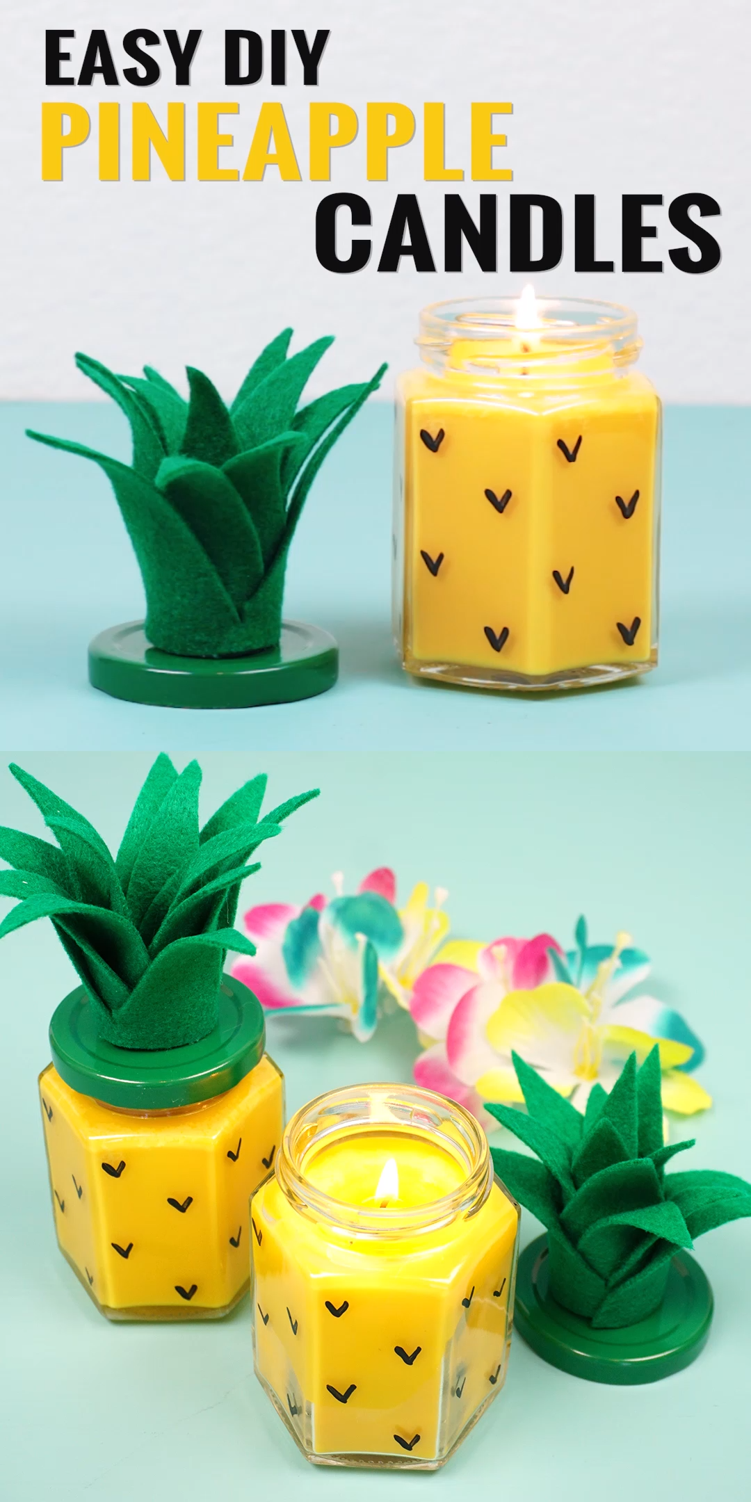 Easy DIY Pineapple Candles -   19 diy Gifts for friends ideas