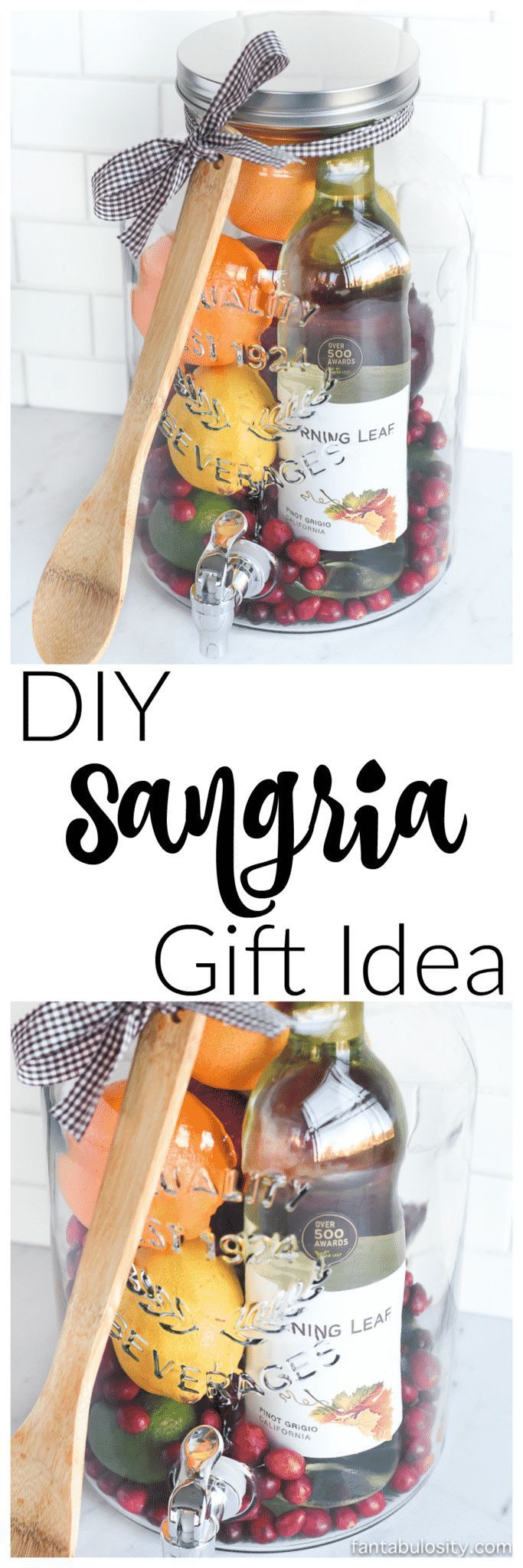 DIY Gift Idea: Sangria Kit - Great for Friends, Housewarming More! -   19 diy Gifts for friends ideas