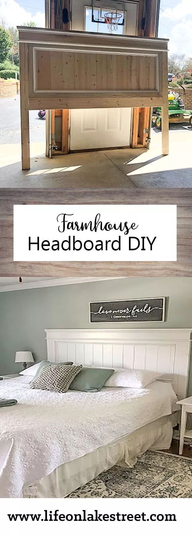 How to Build a Beautiful DIY Farmhouse Headboard- A Weekend Project - -   19 diy Headboard king ideas