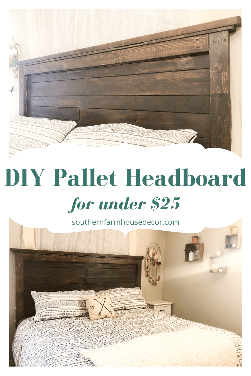 DIY Wood Pallet Headboard » Southern Farmhouse Decor -   19 diy Headboard king ideas
