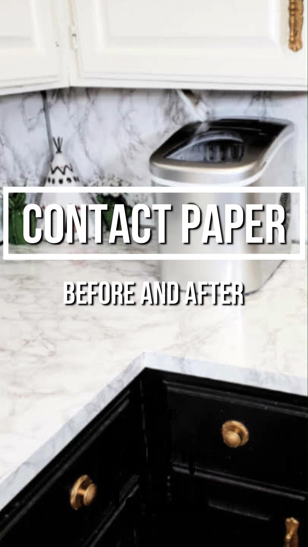Contact Paper Countertops Full Tutorial And Review - The Nifty Nester -   19 diy Kitchen tips ideas