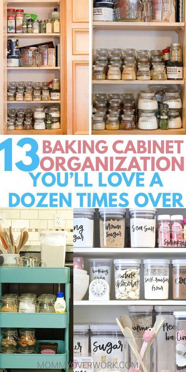 13 CLEVER Storage Ideas to Organize Baking Supplies -   19 diy Kitchen tips ideas