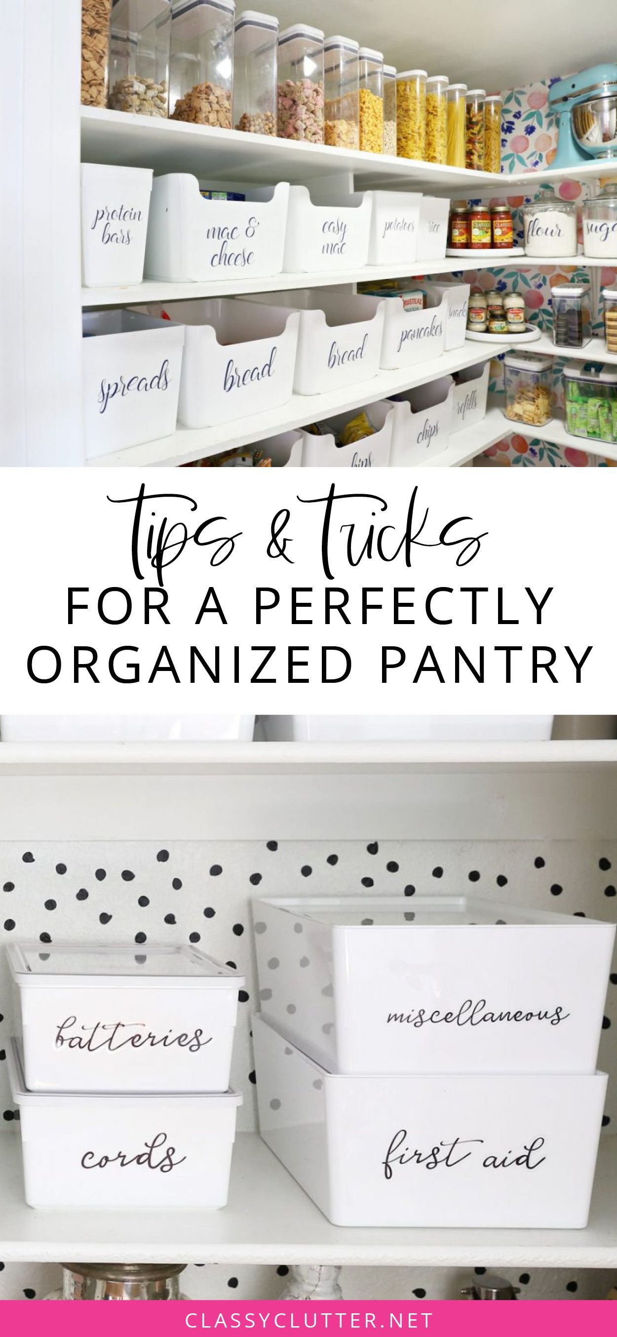 Tips & Tricks for a Perfectly Organized Pantry -   19 diy Kitchen tips ideas