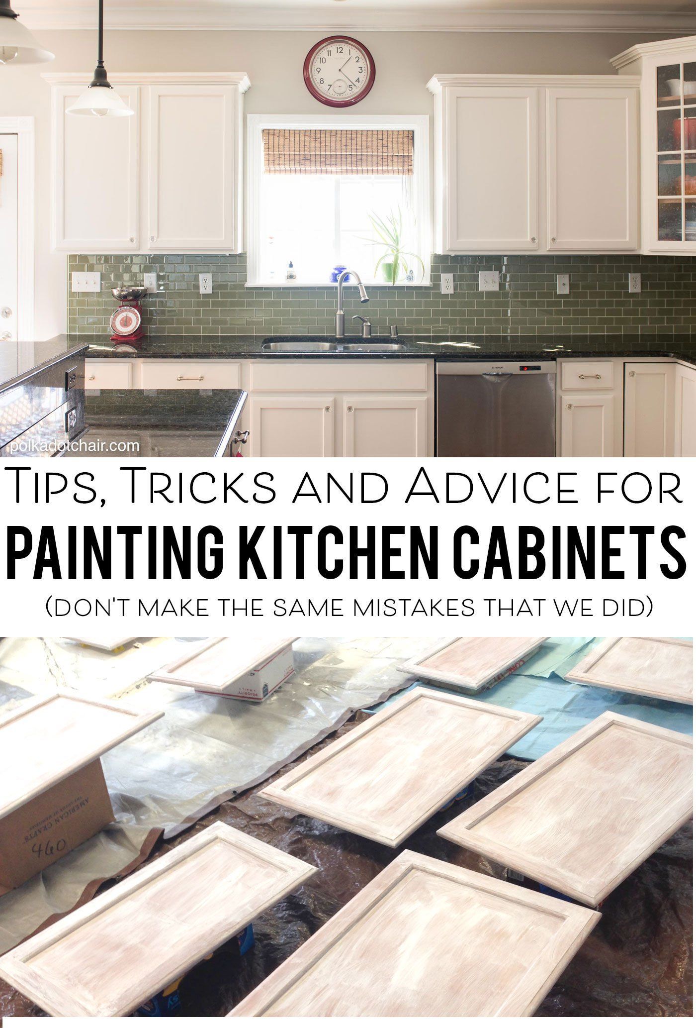 Tips and Tricks for Painting Kitchen Cabinets - Polka Dot Chair -   19 diy Kitchen tips ideas