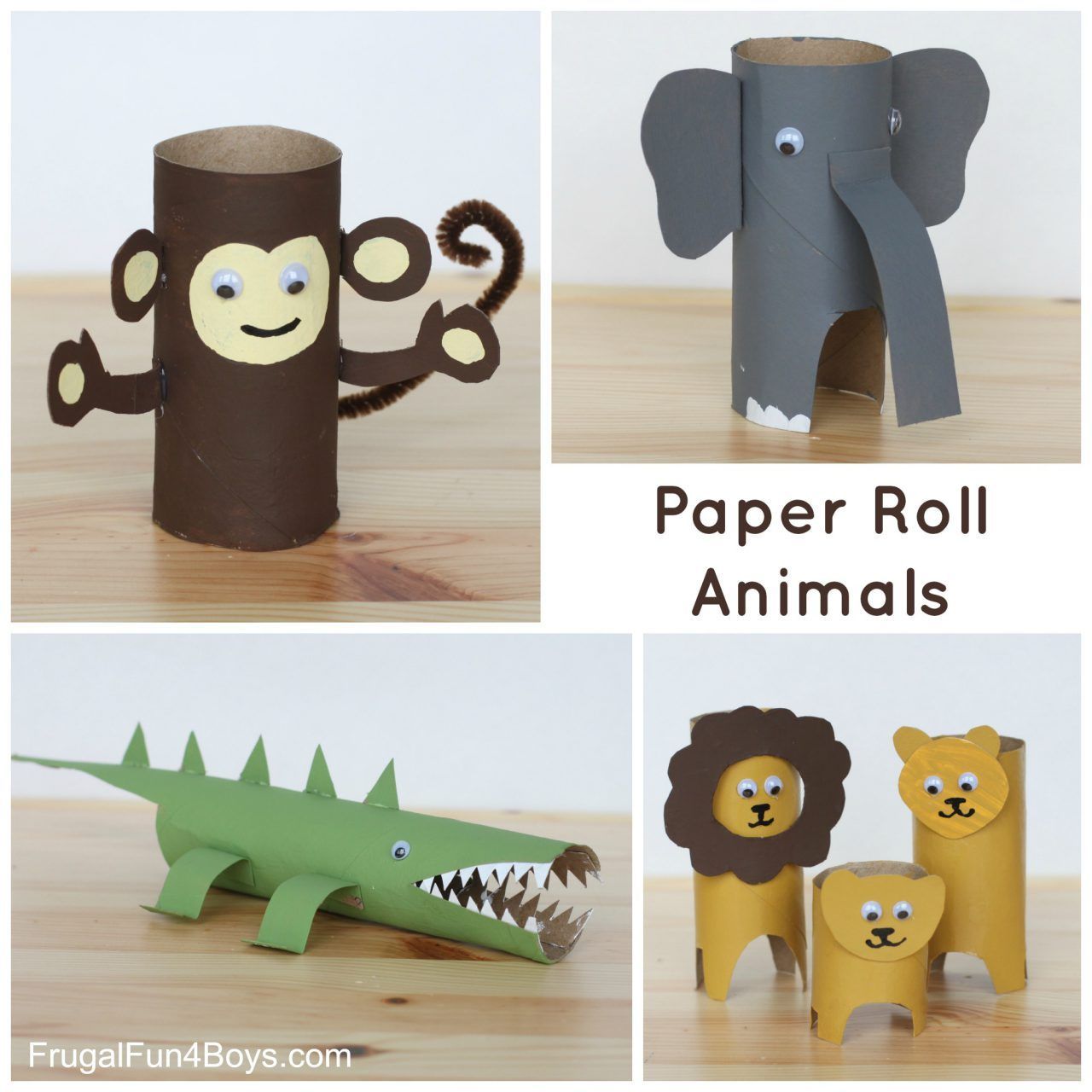 Paper Roll Animals - Frugal Fun For Boys and Girls -   19 diy Paper animals ideas