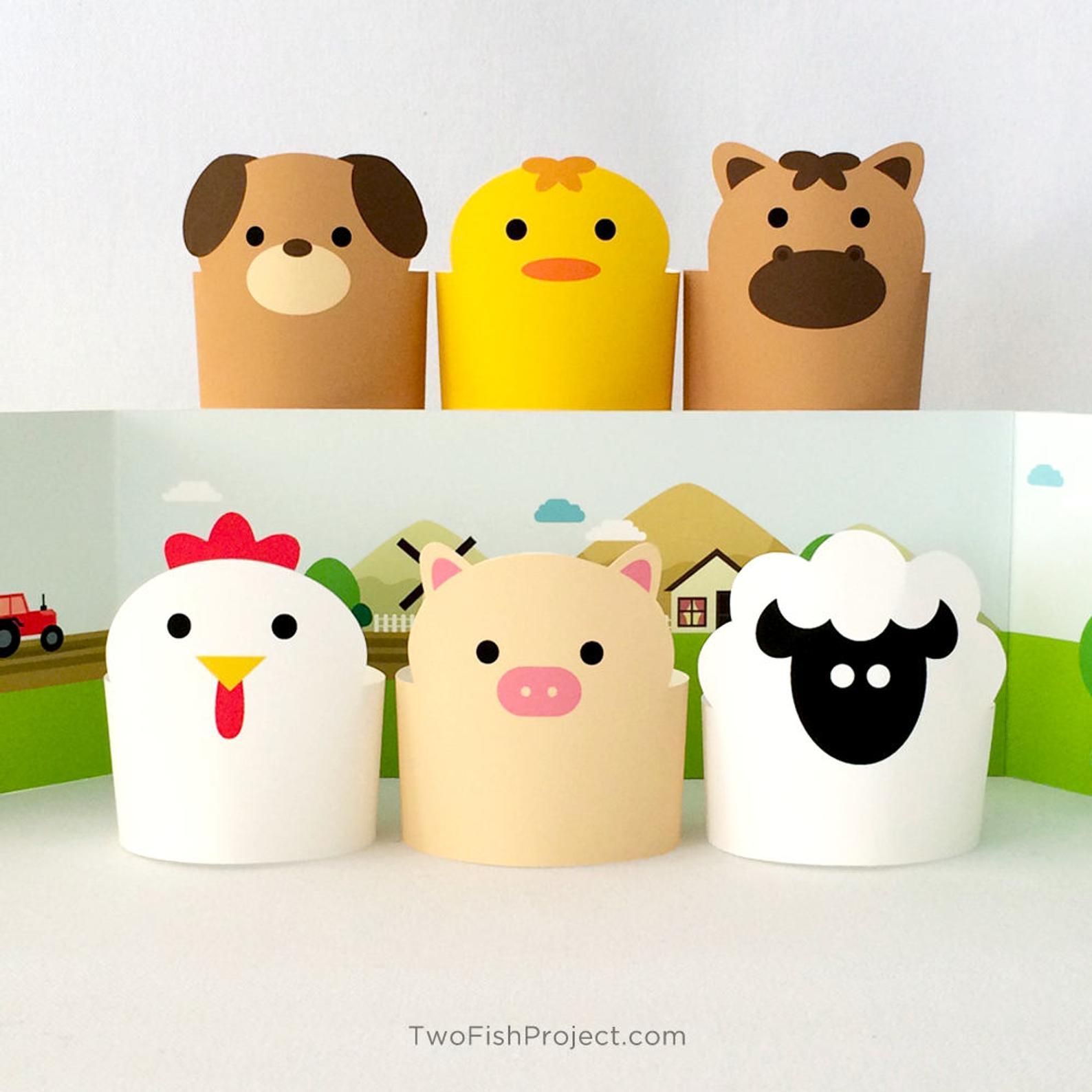 Paper Toy, DIY Kids Toys, Paper Animals, Creative Toys for Kids, Animal Printables, Printable Toys, -   19 diy Paper animals ideas