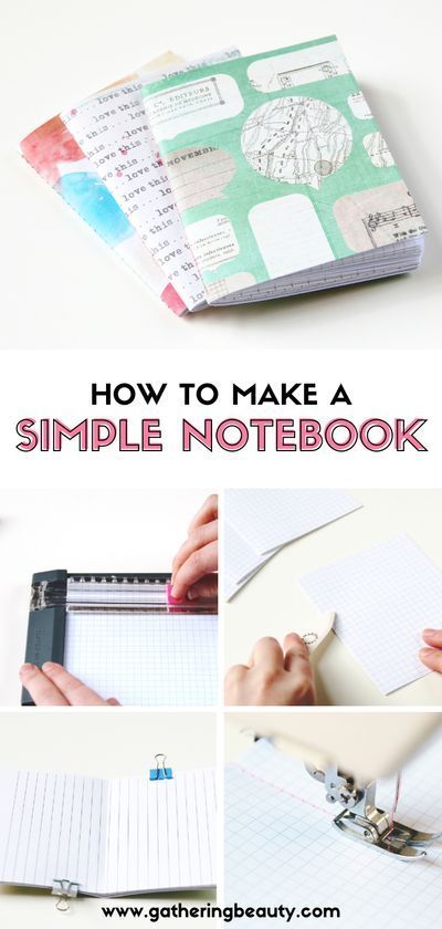 EASY DIY NOTEBOOK. — Gathering Beauty -   19 diy Paper notebook ideas