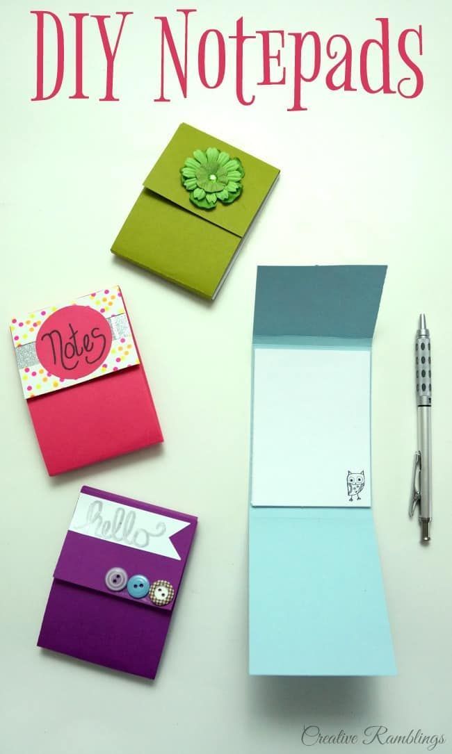 Easy DIY Notepad Using Scrap Paper - Creative Ramblings -   19 diy Paper notebook ideas