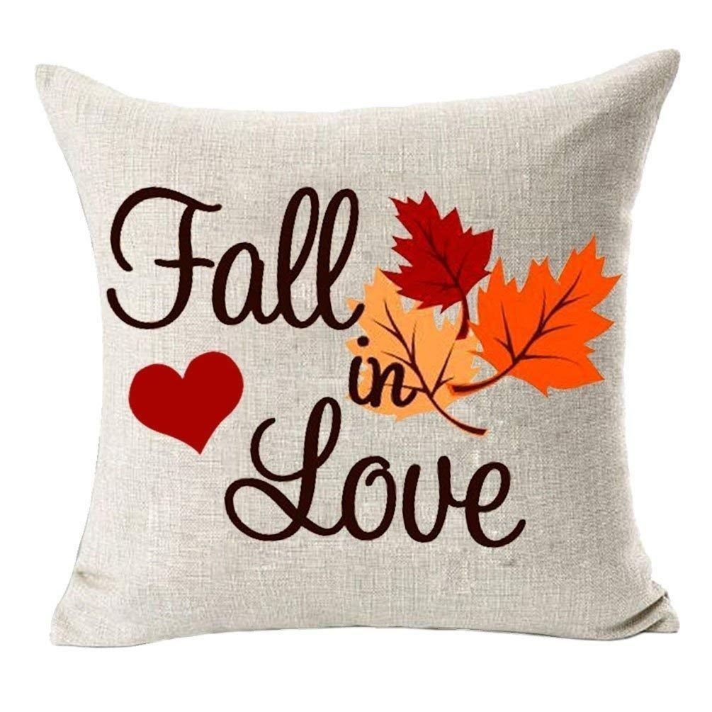 Home Decor Fall in Love Cotton Linen Pillow Covers -   19 diy Pillows painted ideas