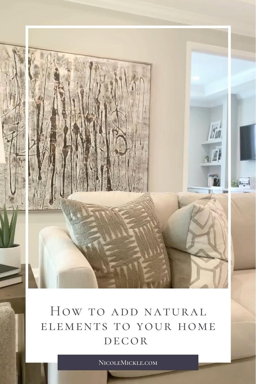 Easy Ways to Add Natural Elements to Your Home -   19 diy Pillows painted ideas