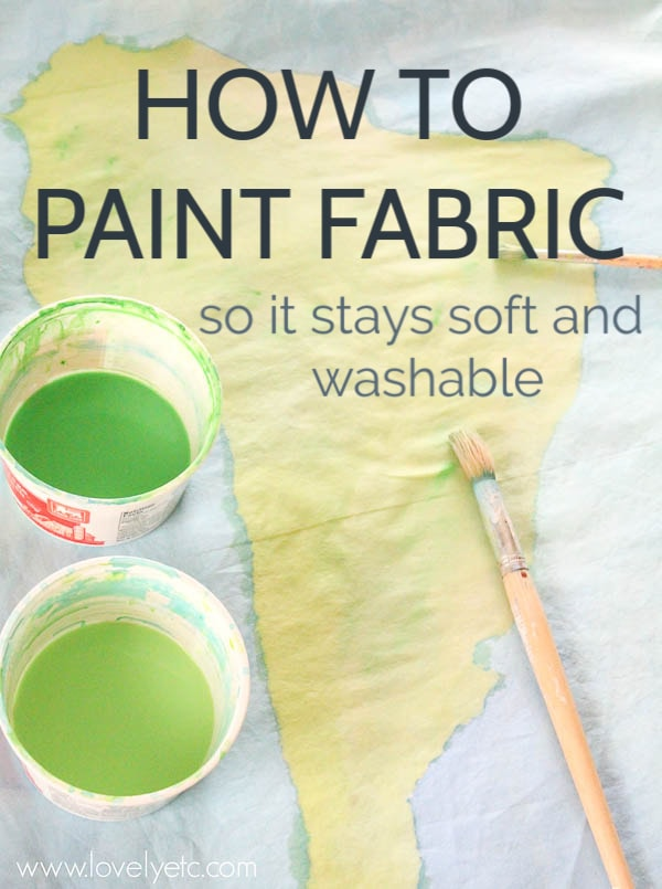 How to Paint Fabric for Beautiful DIY Projects - Lovely Etc. -   19 diy Pillows painted ideas