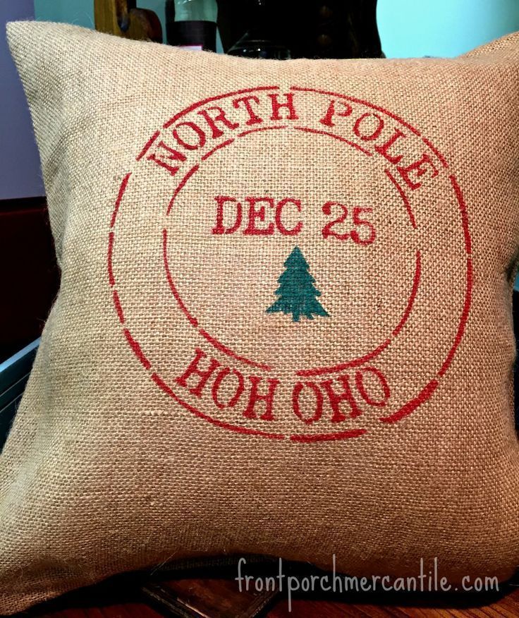 Easy Christmas Crafts - Front Porch Mercantile -   19 diy Pillows painted ideas