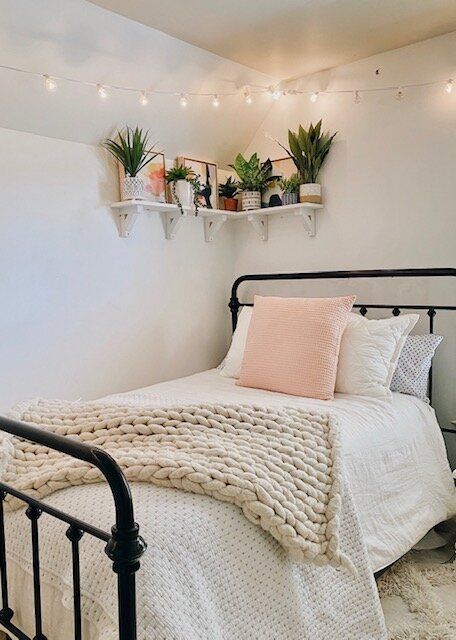 DIY Bedroom Plant Shelf With Rust-Oleum — She Gave It A Go -   19 diy Room ideas