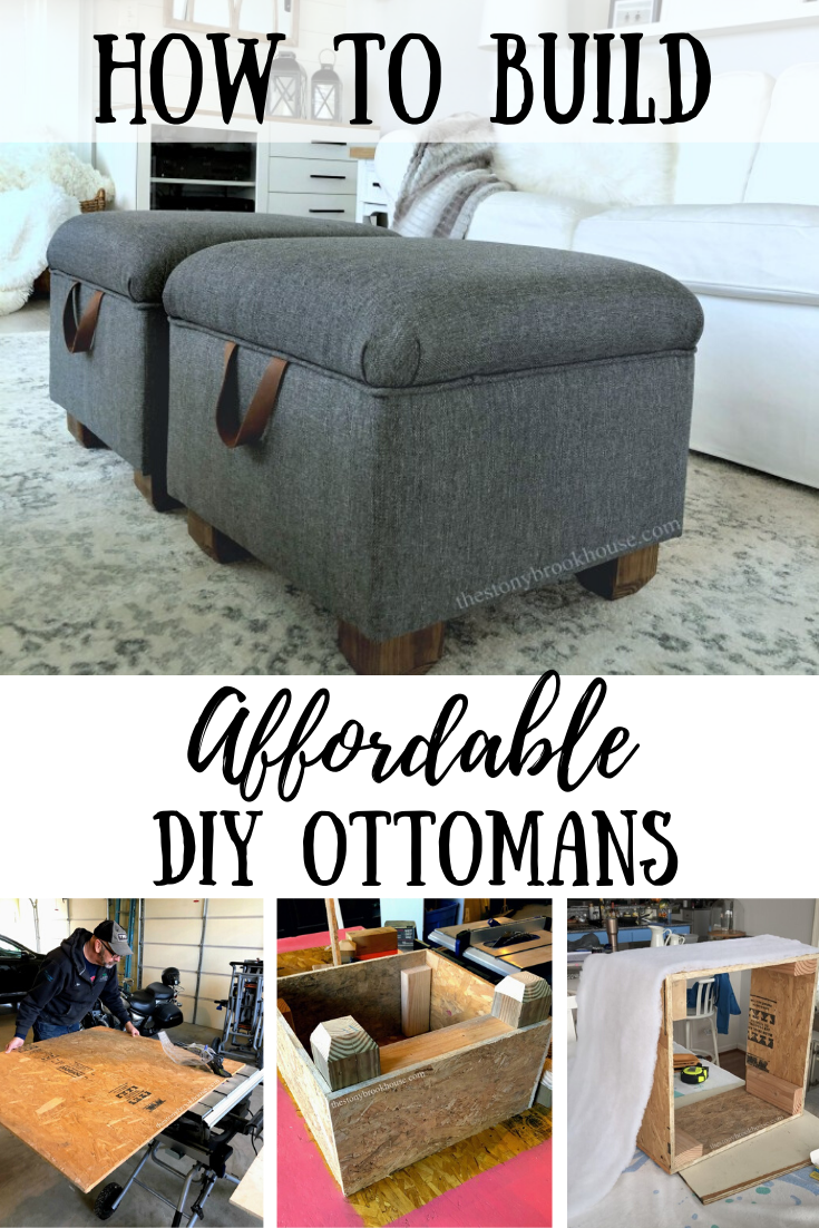 Affordable DIY Ottomans -   19 diy Storage ottoman ideas