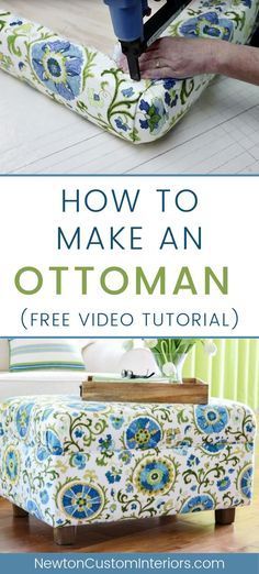 How To Make An Ottoman -   19 diy Storage ottoman ideas