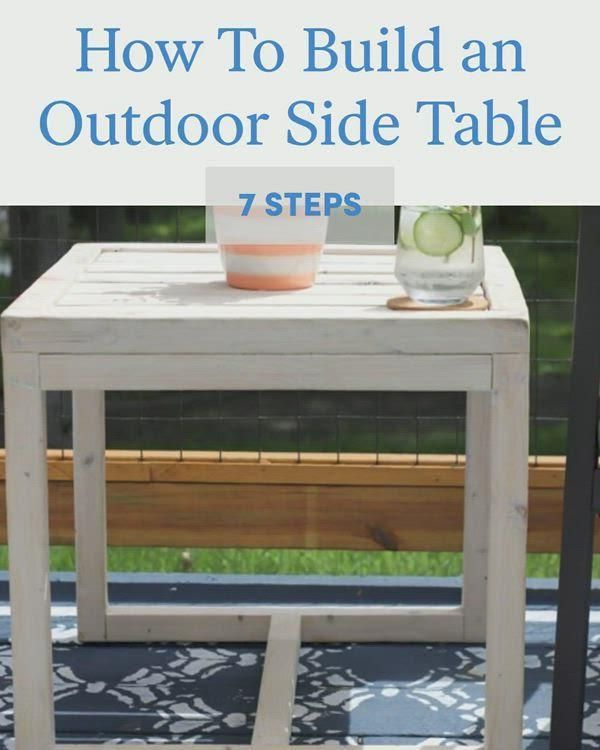 How To Build an Outdoor Side Table -   19 diy Table side ideas