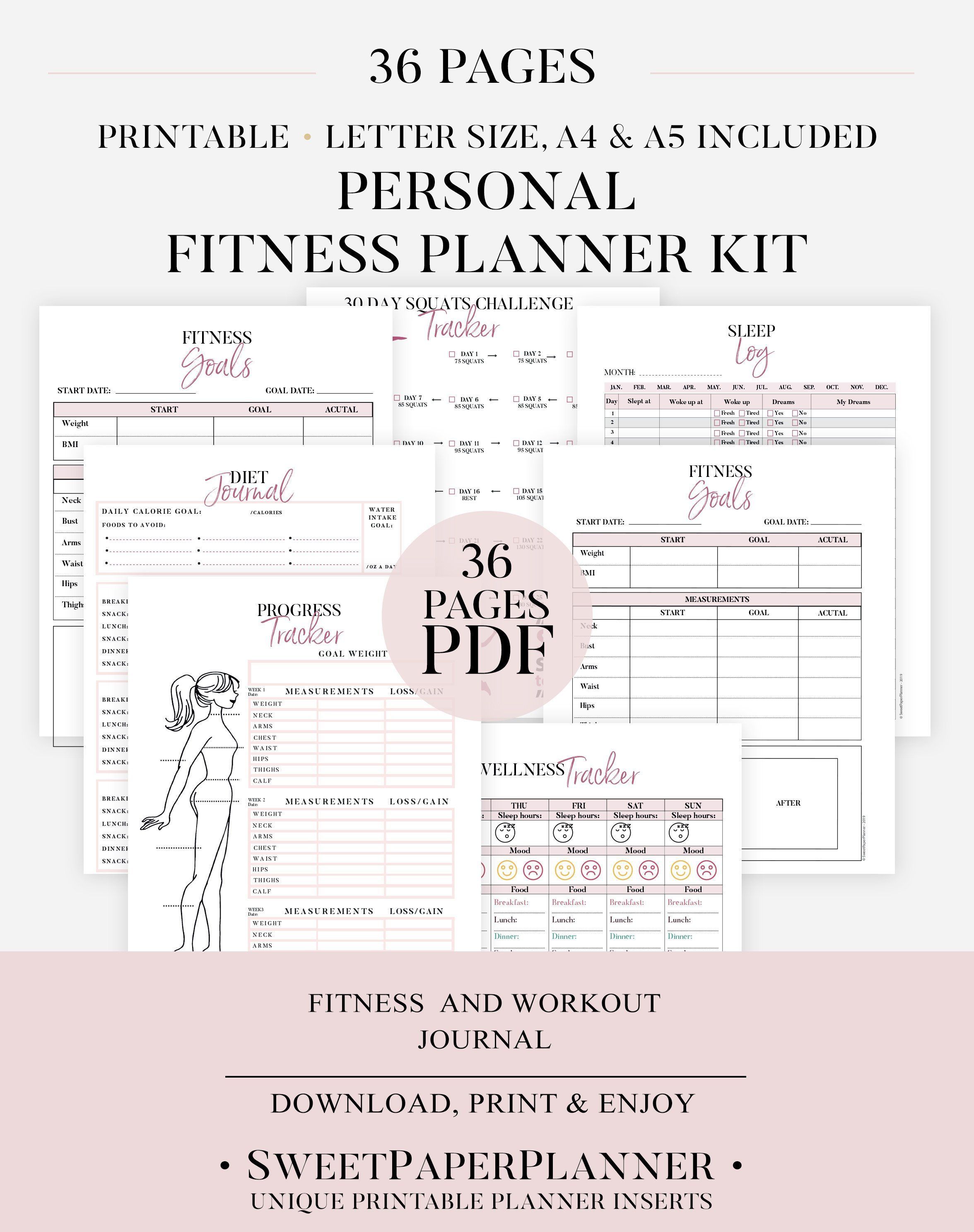 19 fitness Challenge template ideas