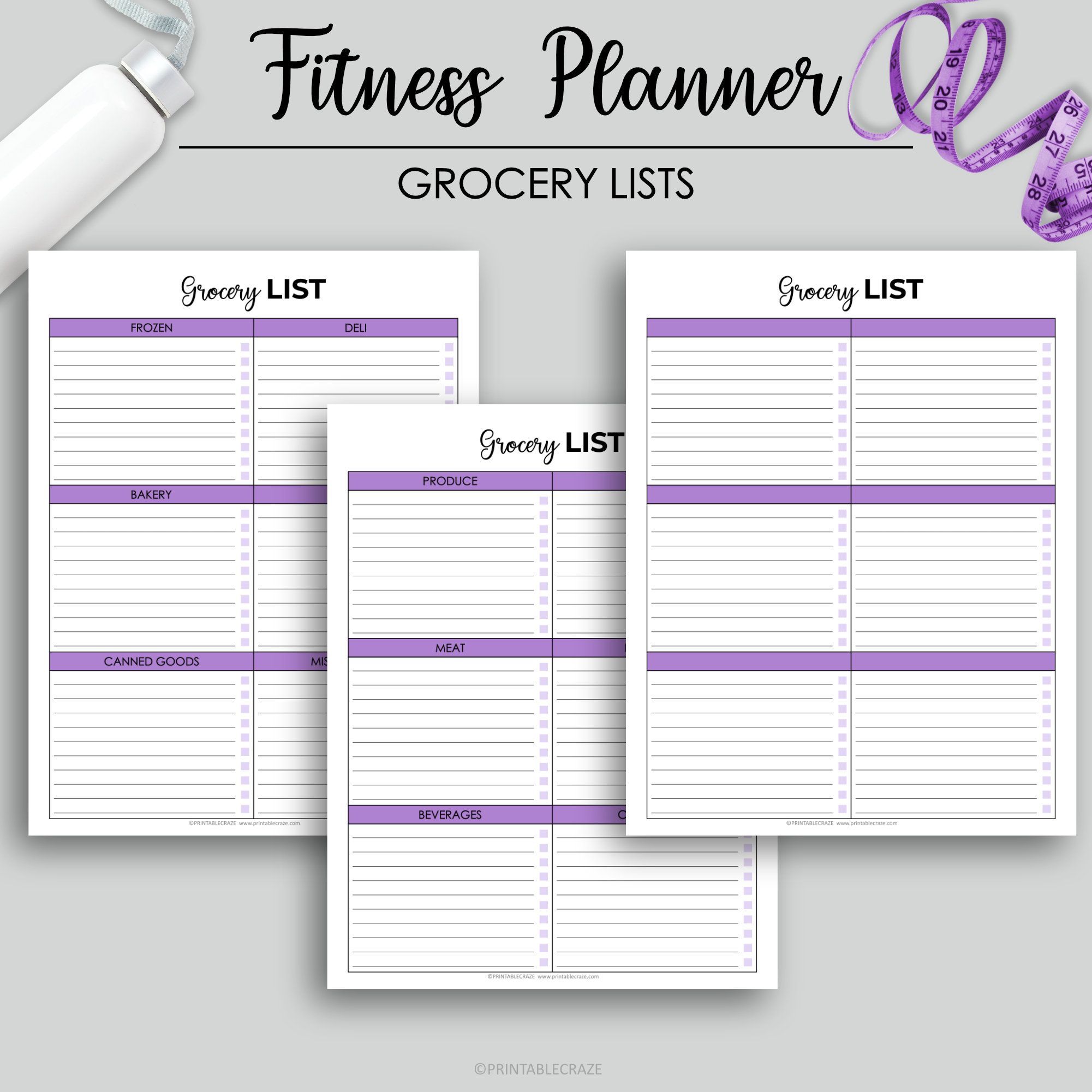 Fitness Planner Printable Weight Loss Health Planner Fitness Journal Workout Log Food Diary Calorie Tracker Daily Weight Loss Step Tracker -   19 fitness Challenge template ideas