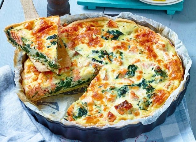 Perfekt f?r Ihre Di?t: Lachs-Spinat-Quiche -   19 fitness Rezepte spinat ideas