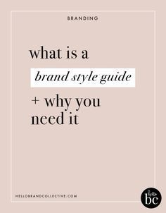 The Anatomy Of A Brand Style Guide — Hello Brand Collective -   19 style Guides template ideas