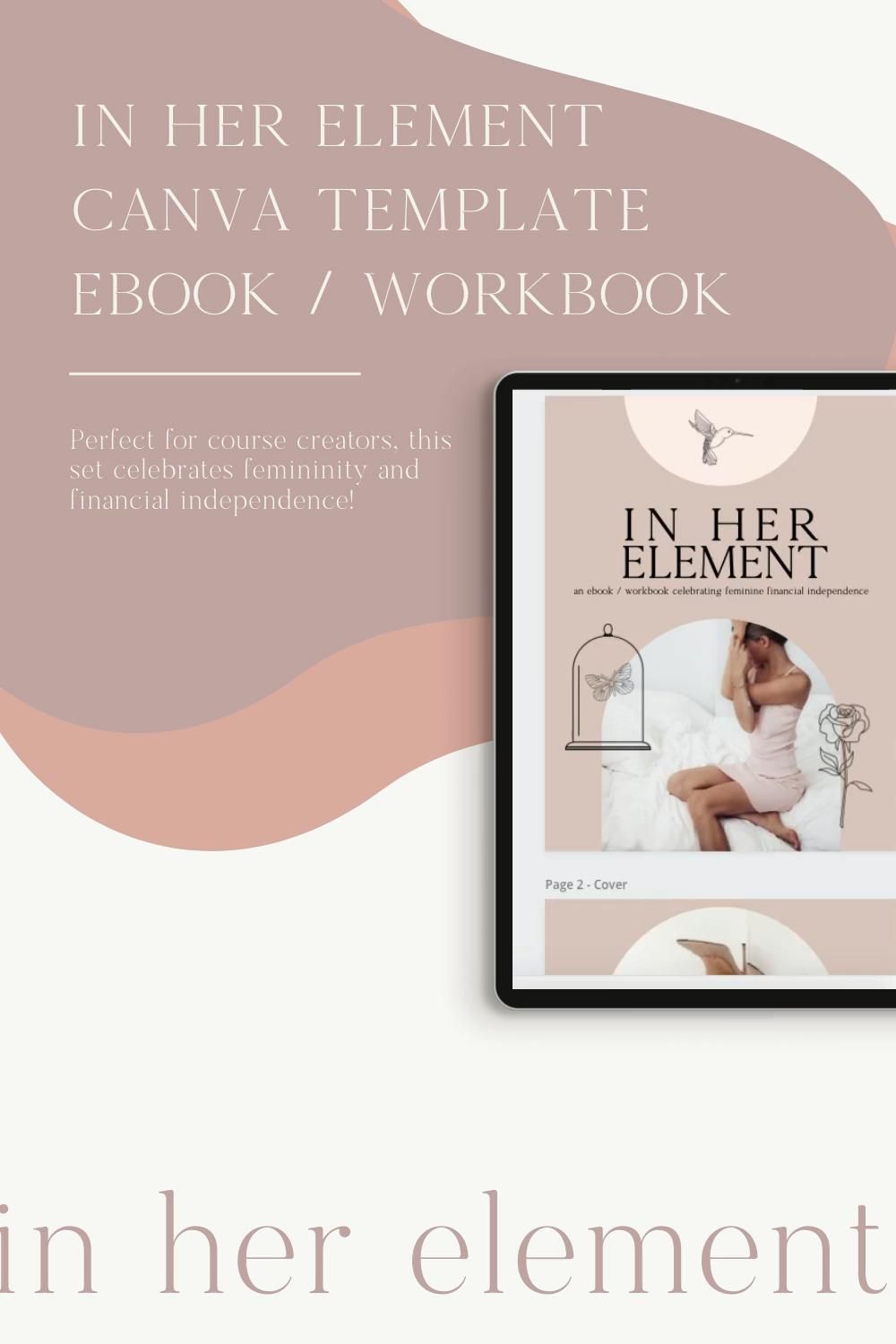 In Her Element Canva Template for Bloggers, Writers, Coaches -   19 style Guides template ideas