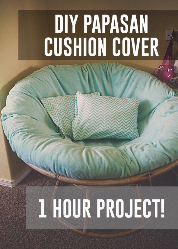 DIY Papasan Chair Cushion Cover  | Budget Friendly -   20 diy Bedroom chair ideas