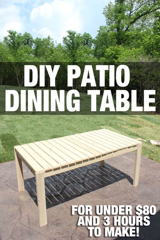 21 diy Outdoor table ideas