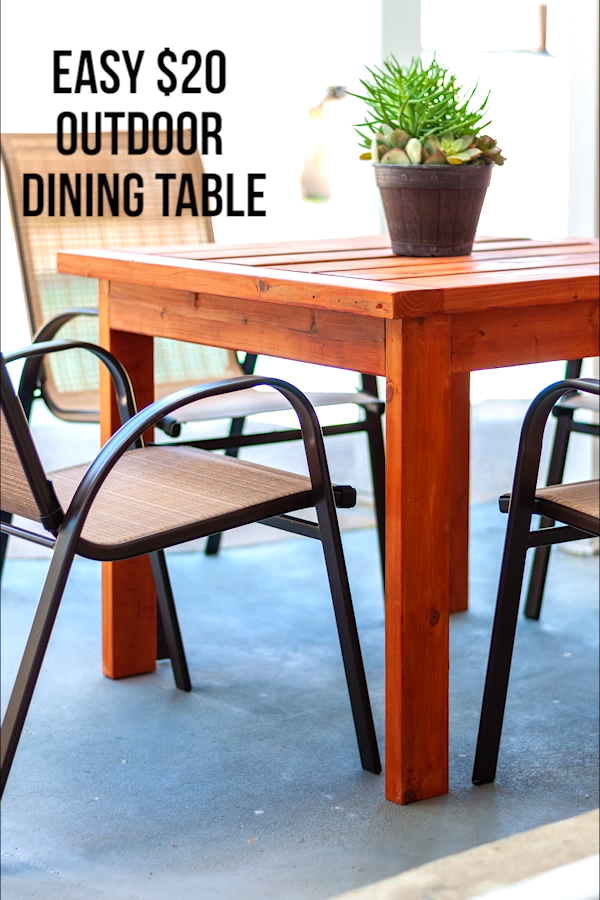 A $20 Outdoor Dining Table - with plans! -   21 diy Outdoor table ideas