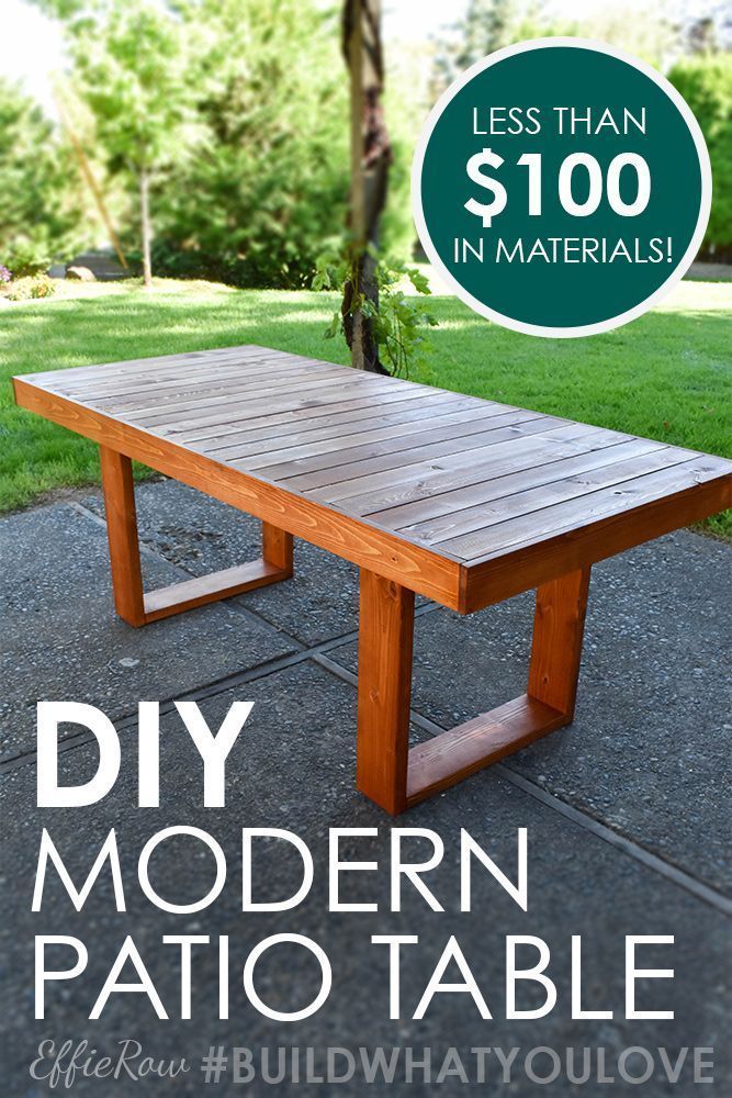 West Elm Inspired DIY Patio Table | Diy patio, Patio table, Patio chairs -   21 diy Outdoor table ideas