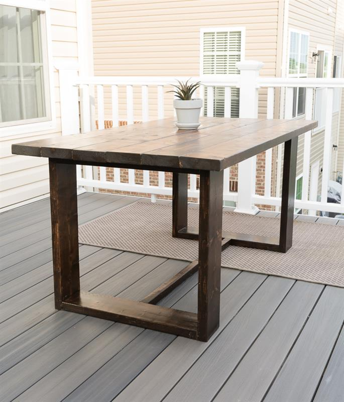 21 diy Outdoor table ideas