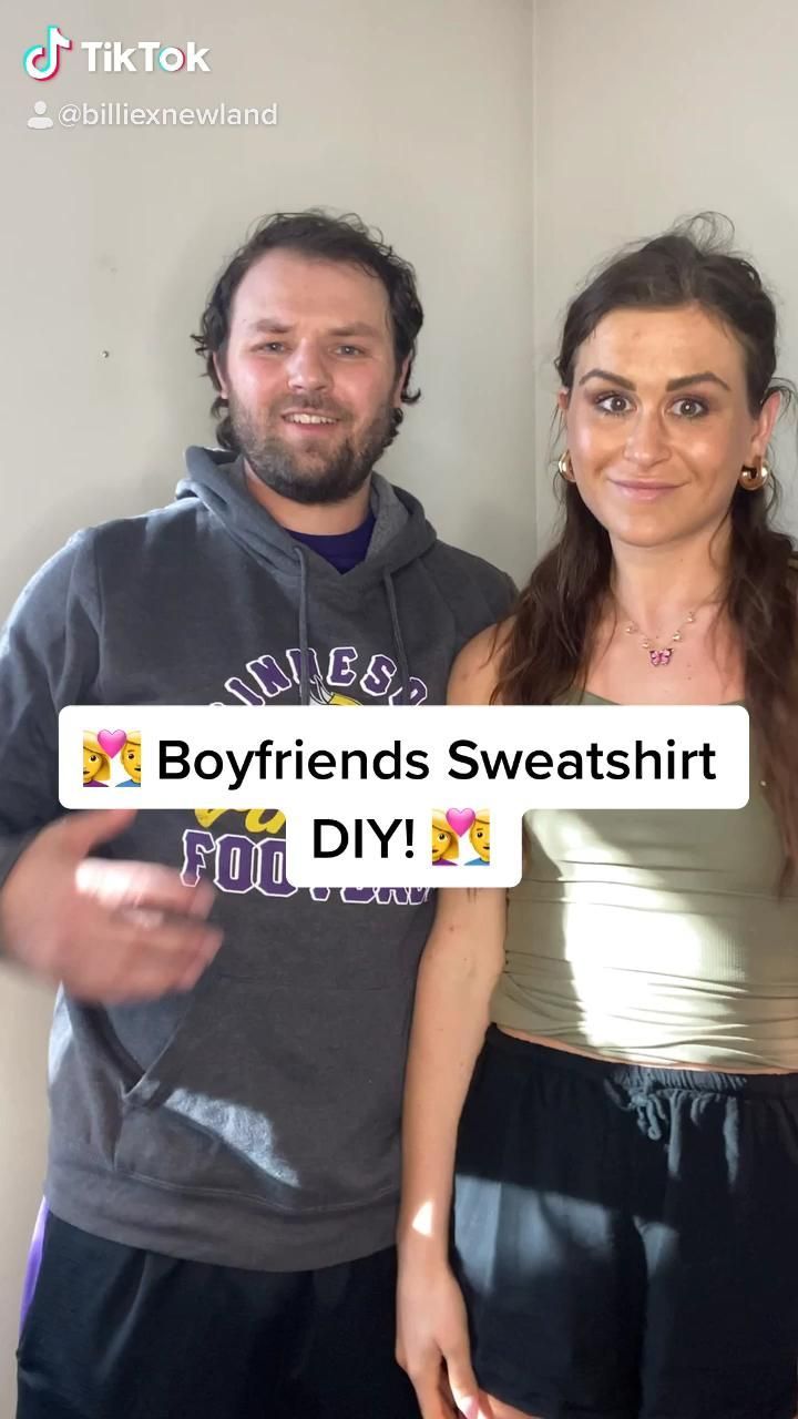 Diy my boyfriends sweatshirt! -   22 diy Videos for teenagers ideas