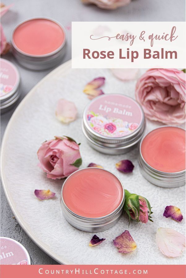 Homemade Rose Lip Balm - Tinted Lip Balm Recipe with Coconut Oil -   25 beauty DIY kids ideas