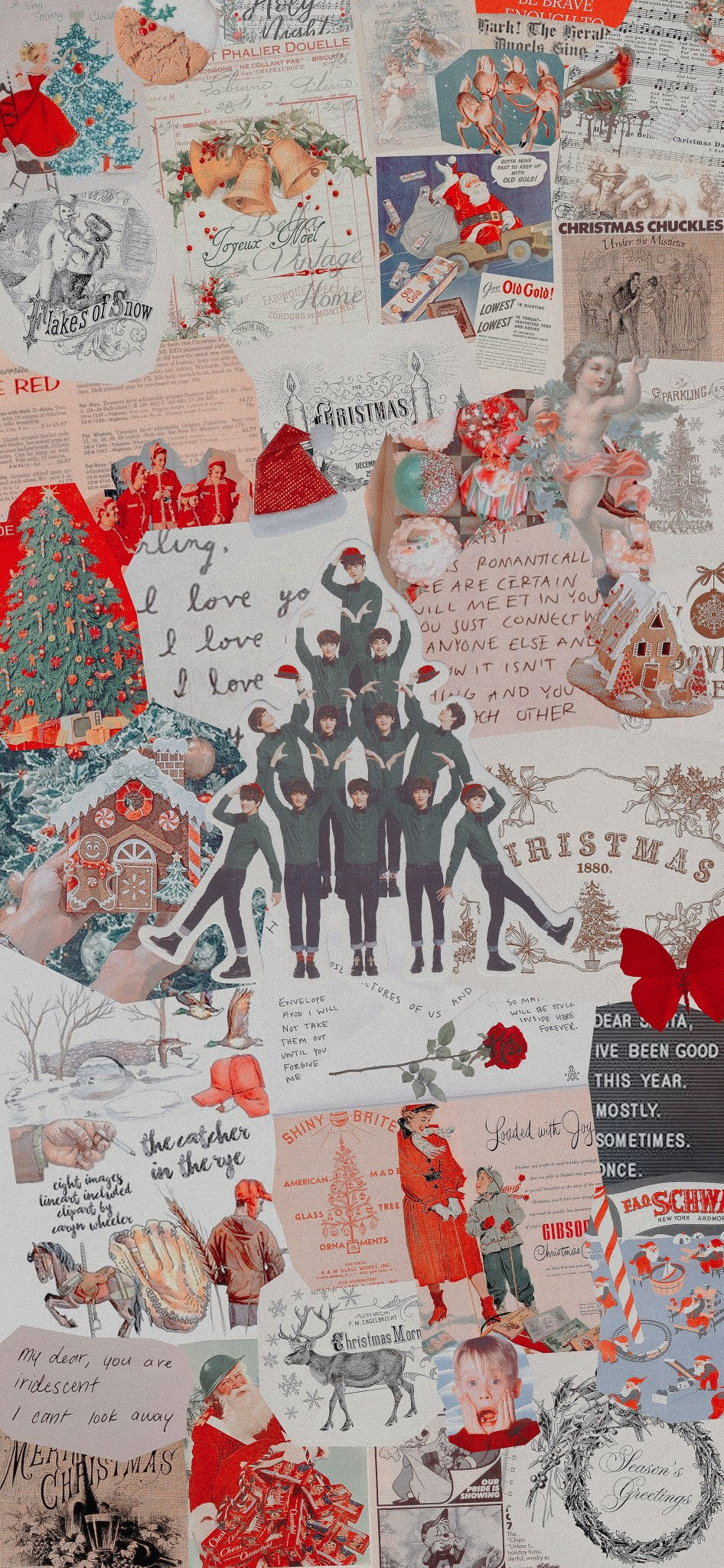 16 christmas wallpaper collage ideas