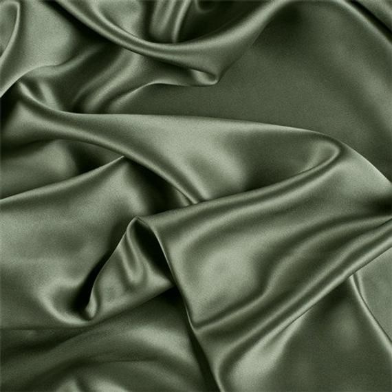Dark Sage Silk Charmeuse, Fabric By The Yard -   16 sage green aesthetic ideas