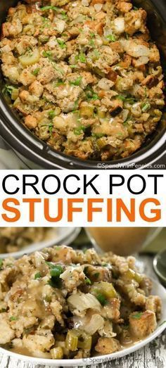 Crock Pot Stuffing - Spend With Pennies -   16 thanksgiving recipes turkey stuffing ideas