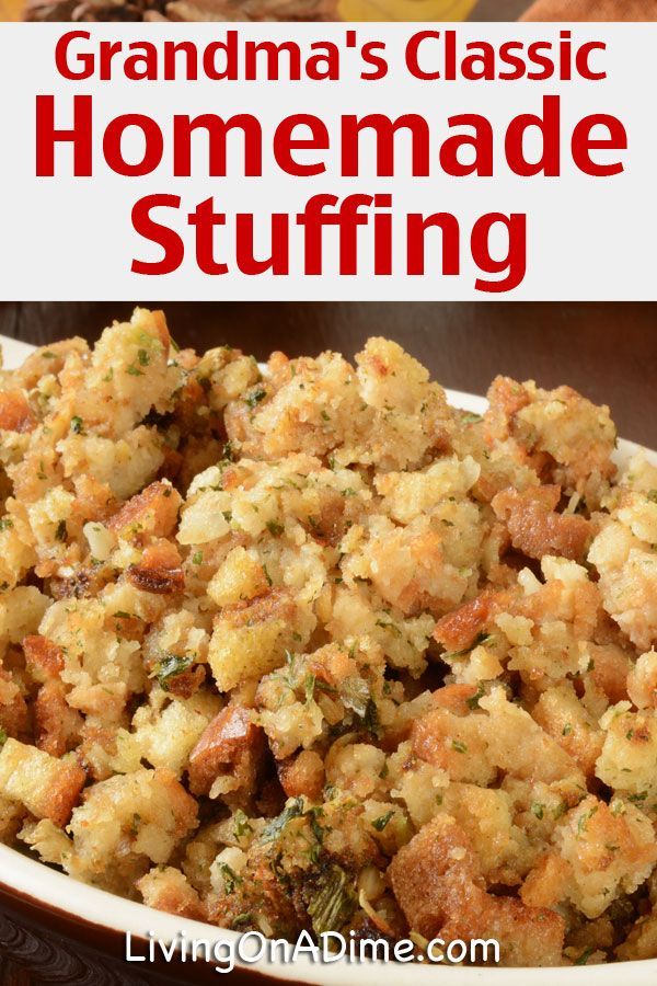 Traditional Thanksgiving Recipes - Dinner For 10 For Less Than $25! -   16 thanksgiving recipes turkey stuffing ideas