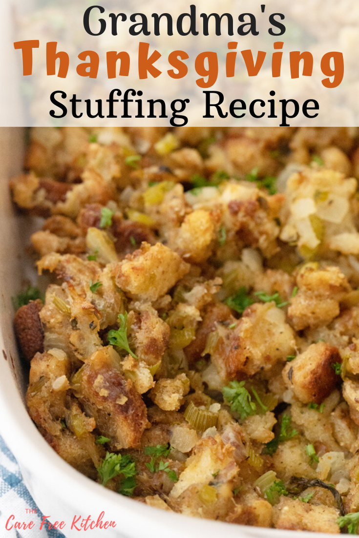 Classic Homemade Thanksgiving Stuffing Recipe -   16 thanksgiving recipes turkey stuffing ideas