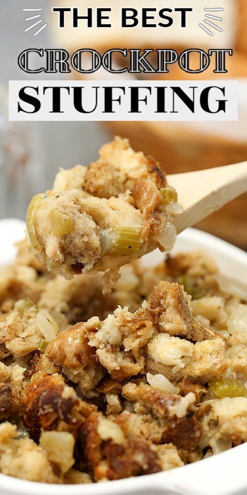 SLOW COOKER STUFFING -   16 thanksgiving recipes turkey stuffing ideas