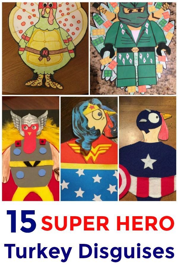 15 Super Hero Turkey Disguises | Finding Mandee -   16 turkey disguise project kid unicorn ideas