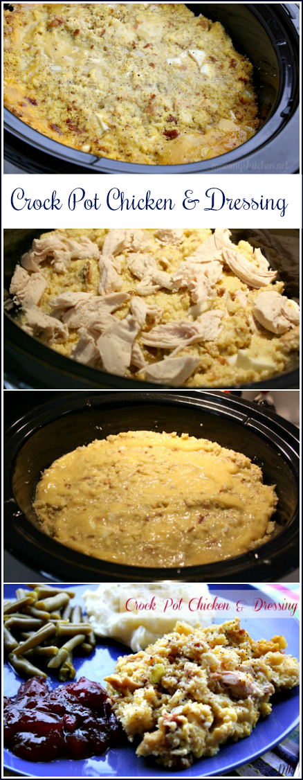 Crock Pot Chicken & Cornbread Dressing -   17 dressing recipes thanksgiving crock pot ideas